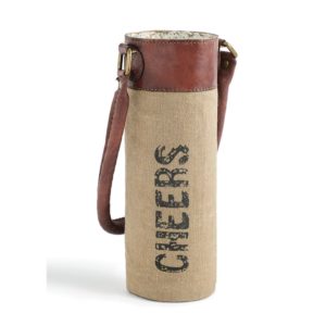 Recycled Canvas Wine Totes Cheers Image