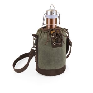 Canvas Growler Carriers Tote Khaki Image