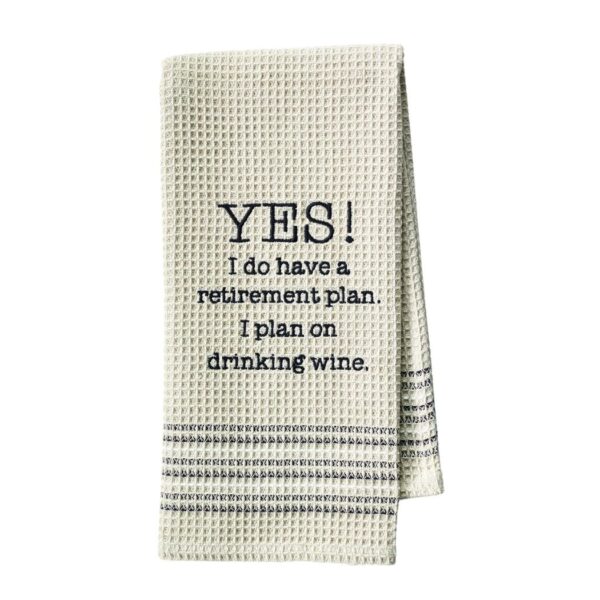 Retirement Plan Kitchen Towel Image