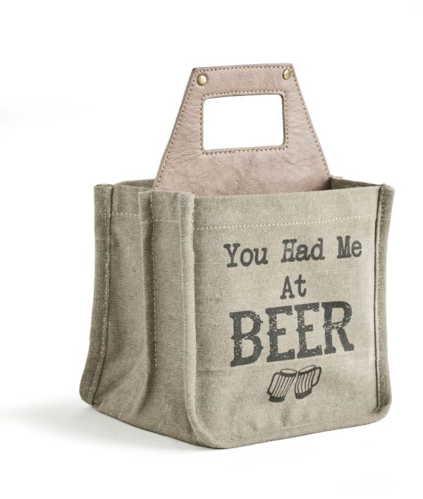 You Had Me at Beer Bag with Two Glasses Image