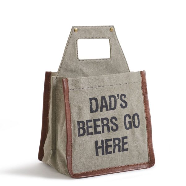 Recycled Canvas Beer Caddies Dads Beer Image