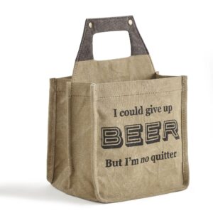 Recycled Canvas Beer Caddies Quitter Beer Image