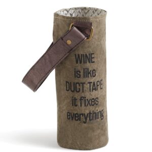 Recycled Canvas Wine Totes Duct Tape Image