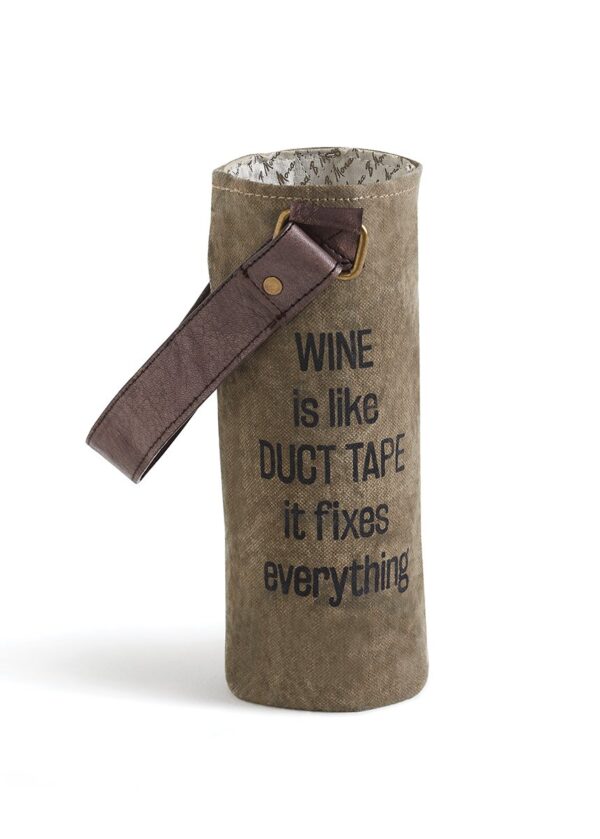 Recycled Canvas Wine Totes Duct Tape Image